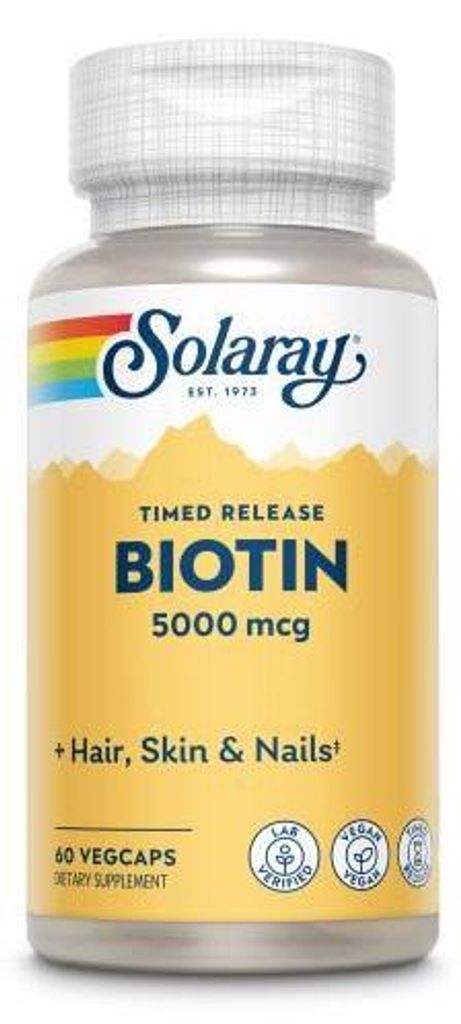 Biotin 5000 μg Solaray Kapseln 60 St