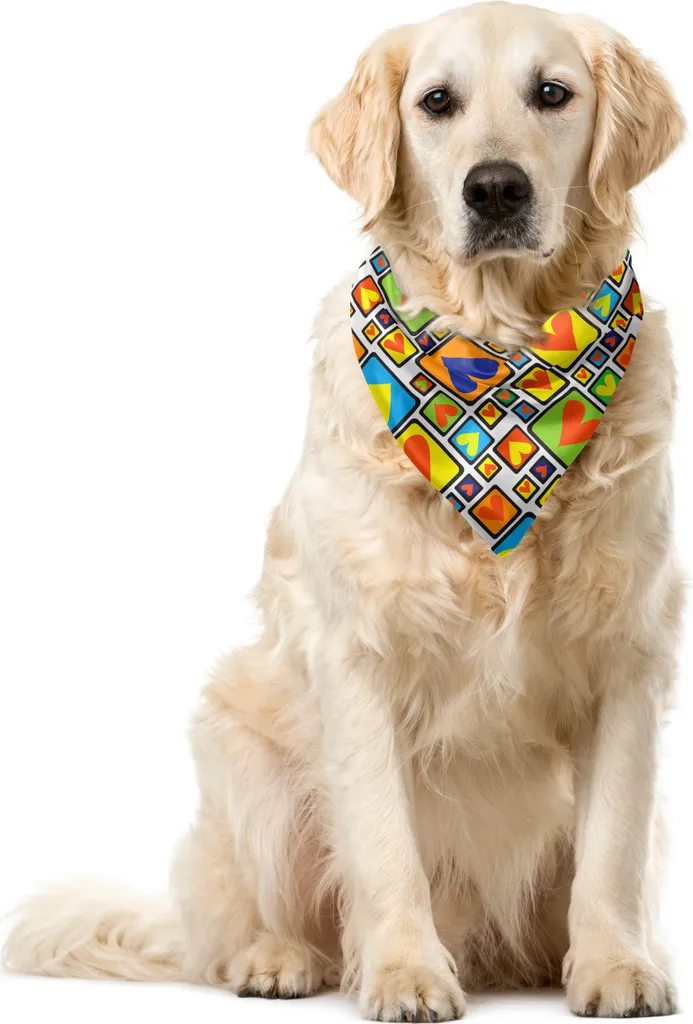 Regala Amore con la Bandana ABAKUHAUS a Cuori per Cani e Gatti