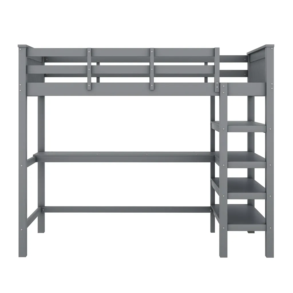 Lit Superposé avec Barrières de Sécurité et Rangements Gain de Place - 7