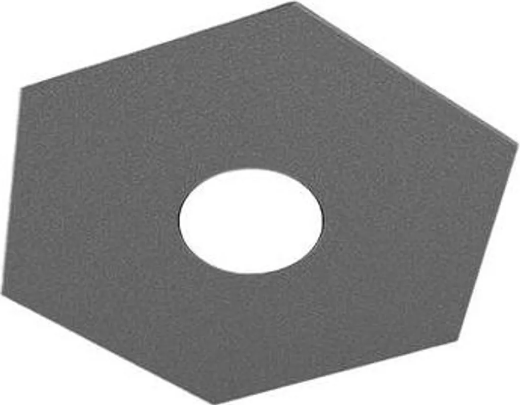 Luminaire Plafonnier Design Hexagone Gris Anthracite pour Ampoule GX53