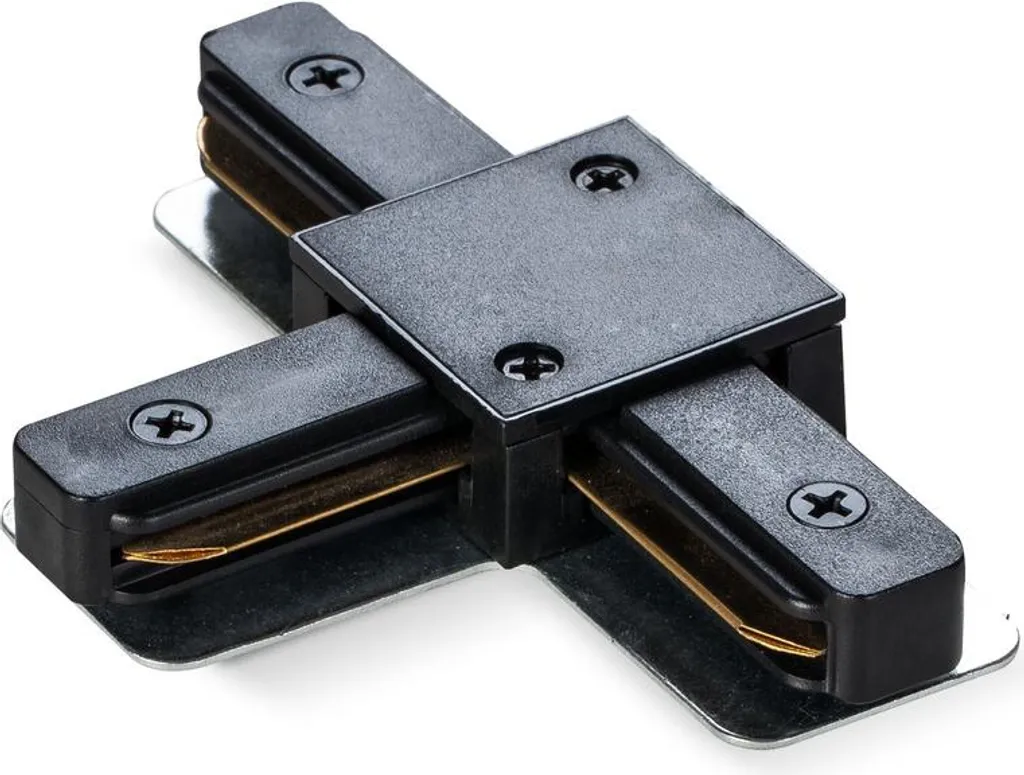 Raccord VIDEX T Noir Haute Résistance pour Éclairage Modulaire Rail