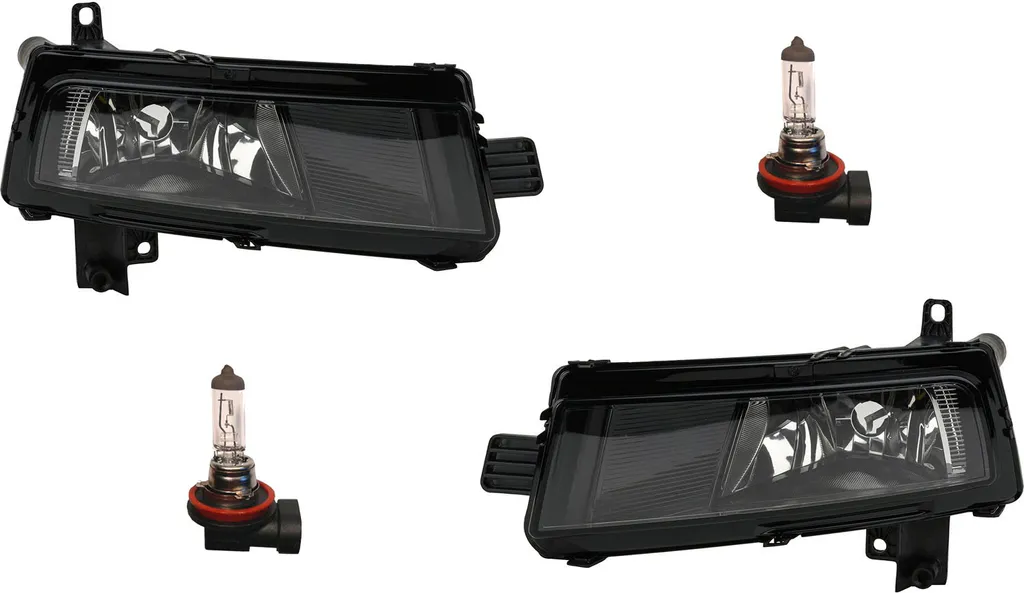 Antibrouillards VW Touran Johns noirs : pack duo complet et ampoules