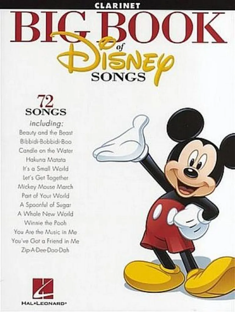 Grand Livre Disney : 150 Chansons Célèbres avec Illustrations de Films