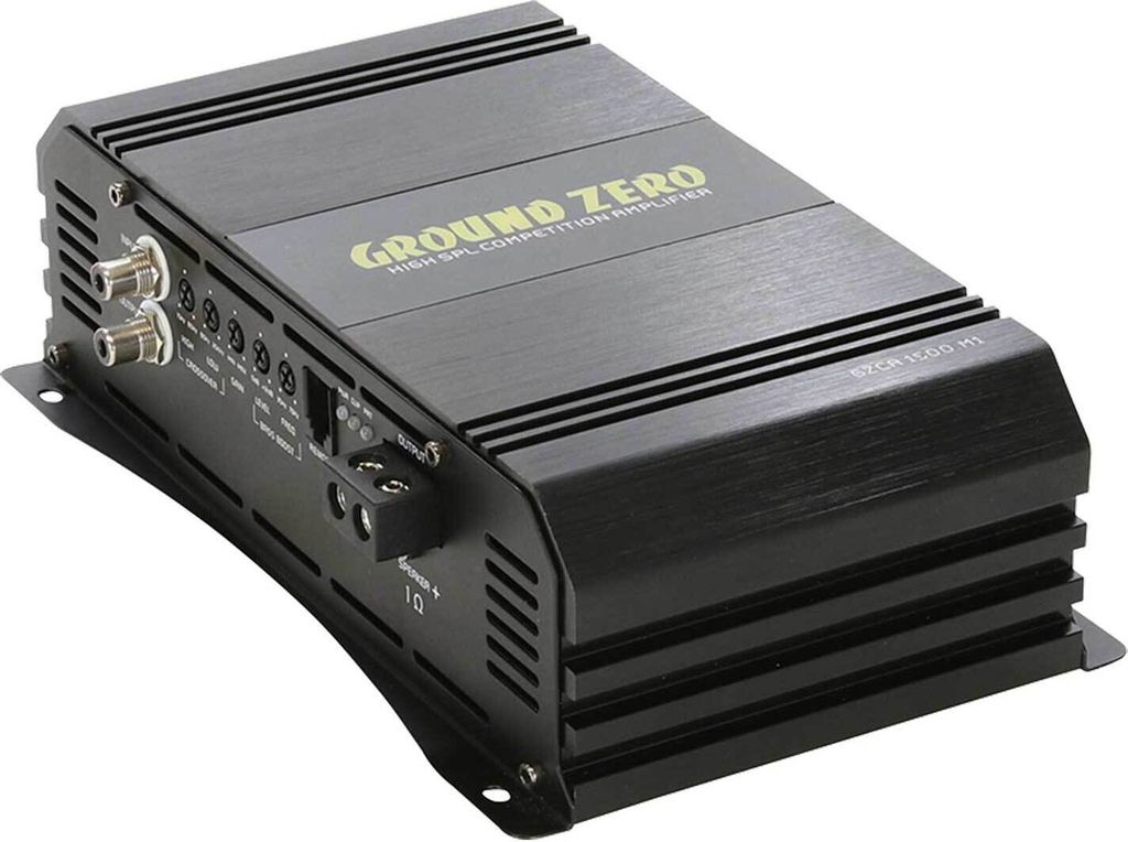 GZCA 1500W Class D Verstärker - 1-Kanal SPL Hochleistungsverstärker Mit Bass Boost