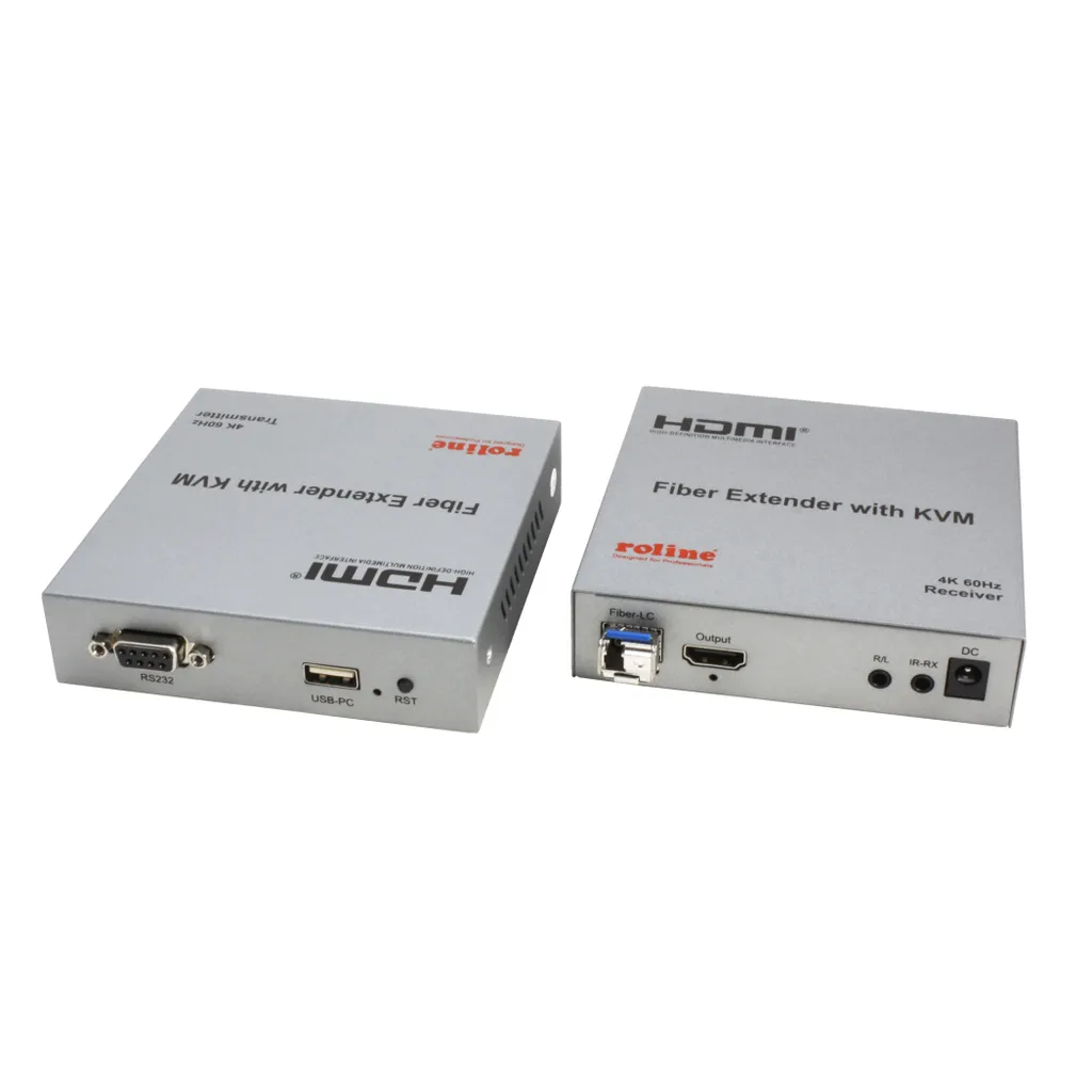 Extenseur KVM ROLINE 14.01.3363 - Ultra HD 4K60 et Portée 20km par LWL - 11