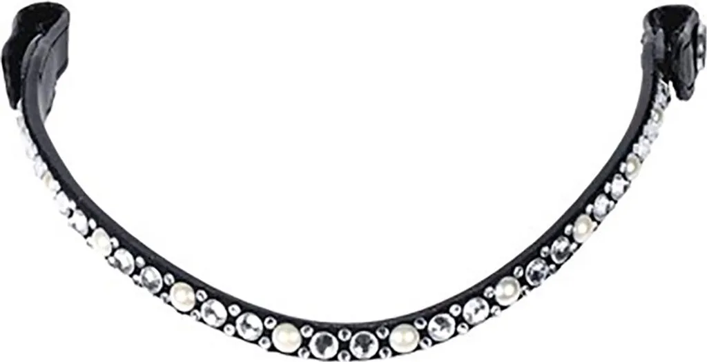 Frontalier Harry's Horse Diamond Pearl Full pour bridon de cheval chic
