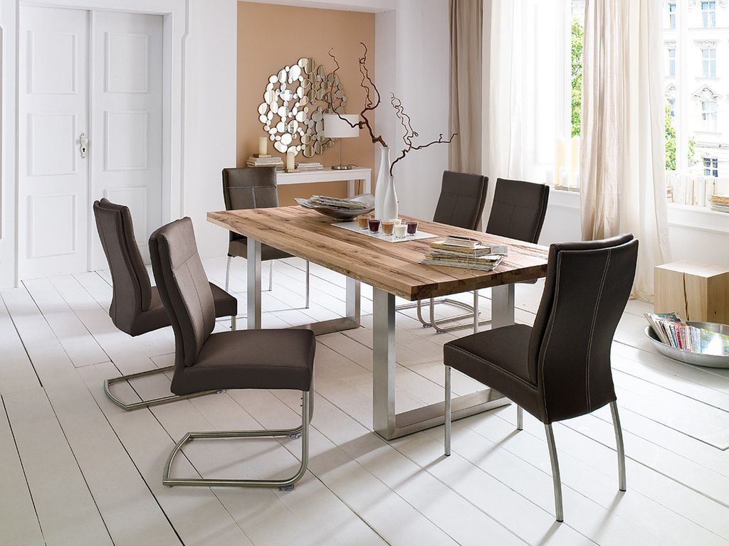 Esszimmertisch Küchentisch Esstisch Massivholztisch Tisch "Castello I" 180x100 cm Wildeiche