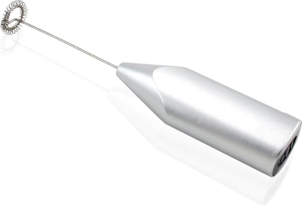 Milchaufschäumer Handgerät, Elektrischer Milchschäumer für Kaffee, Kaffeeaufschäumer mit Edelstahl-Schneebesen, Getränkemixer für Bulletproo...