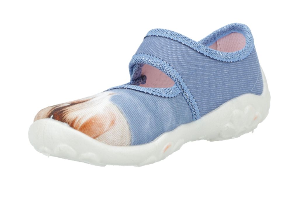 Superfit Hausschuh Bonny für Mädchen in blau/pink | P&P Shoes