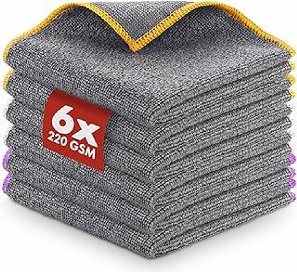 LICARGO Mikrofasertücher Mit 220GSM - Extrem Saugstark und Schonend Weich - 30x30cm Allround Microfasertuch Autopflege - Fusselfreies Poliertuch, ...