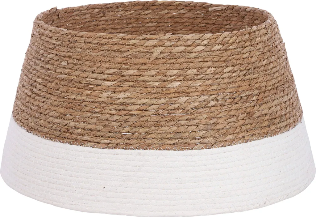Habillage de Sapin de Noël Blanc Cassé 50cm pour Décoration Scandinave