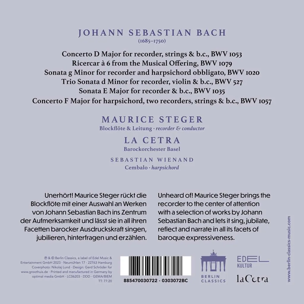 Un hommage à Bach : Coffret Intégrale CD de Musique Classique Baroque - 3