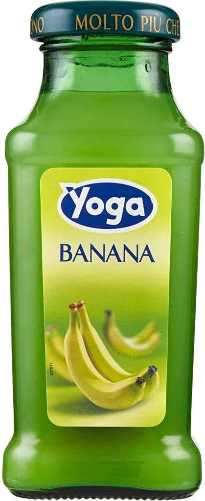 24x Yoga Bar Banana Bananen Fruchtsaft Getränk Fruchtgeschmack Glasflasche 200ml fruit juice