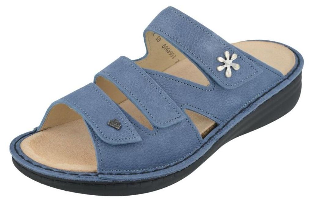 FINN COMFORT Mellow Grenada, sandali da donna in jeans blu, Immagine del prodotto 