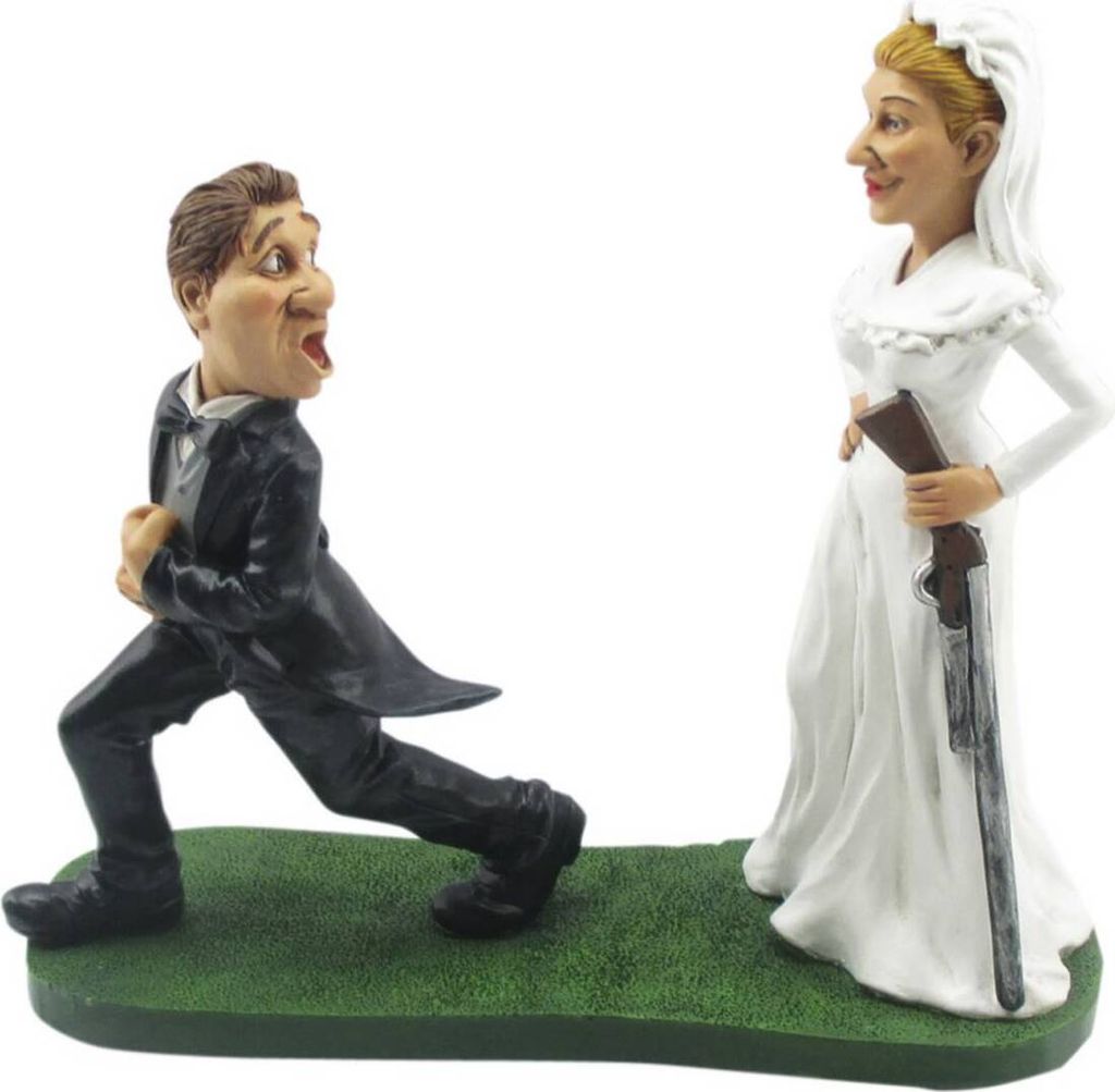 Funny Wedding - Heirate mich, oder ... - Braut mit Schrotflinte