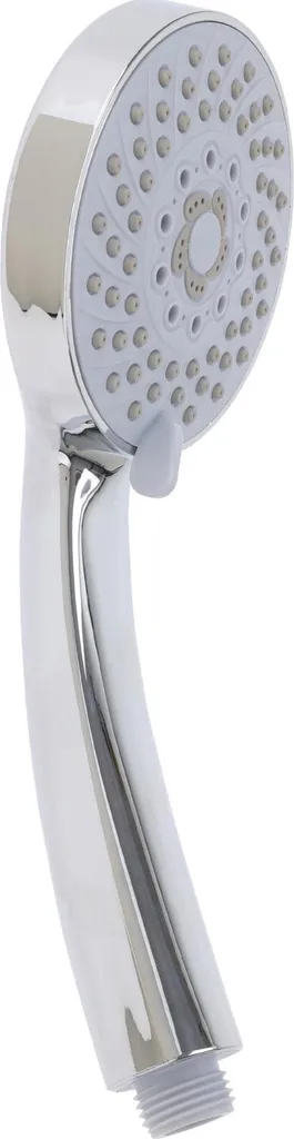 Pomme de douche 5 fonctions chrome Ø 9,5 cm avec flexible inox durable