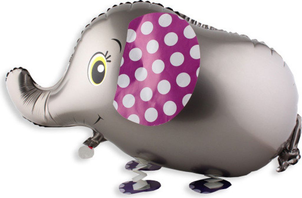 Folienballon Airwalker Elefant, ca. 82 x 46 cm
