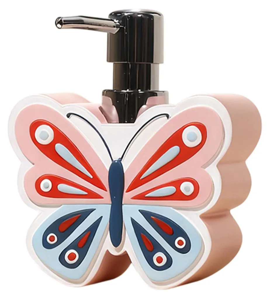 Distributeur de savon papillon en résine pour Pâques et décoration chic