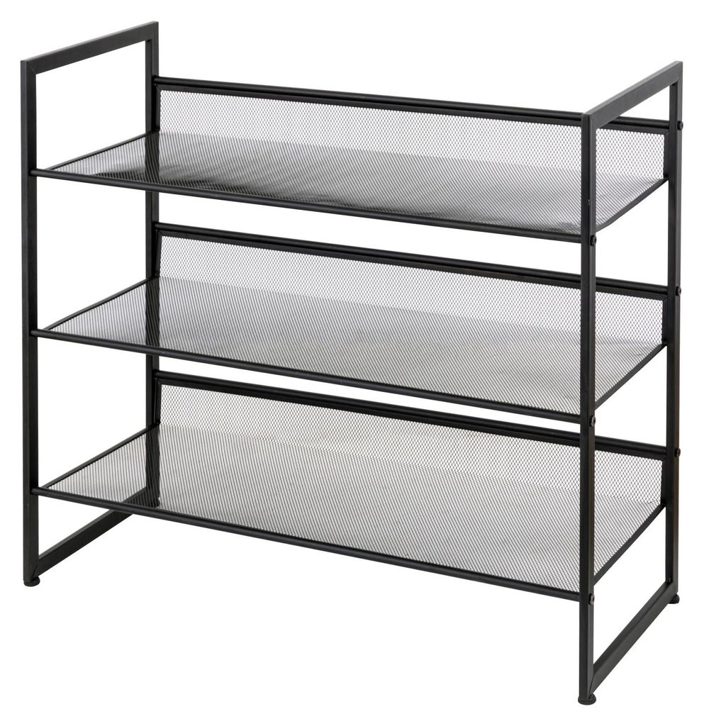 home24 Schuhregal - Schwarz - Metall Produktbild 