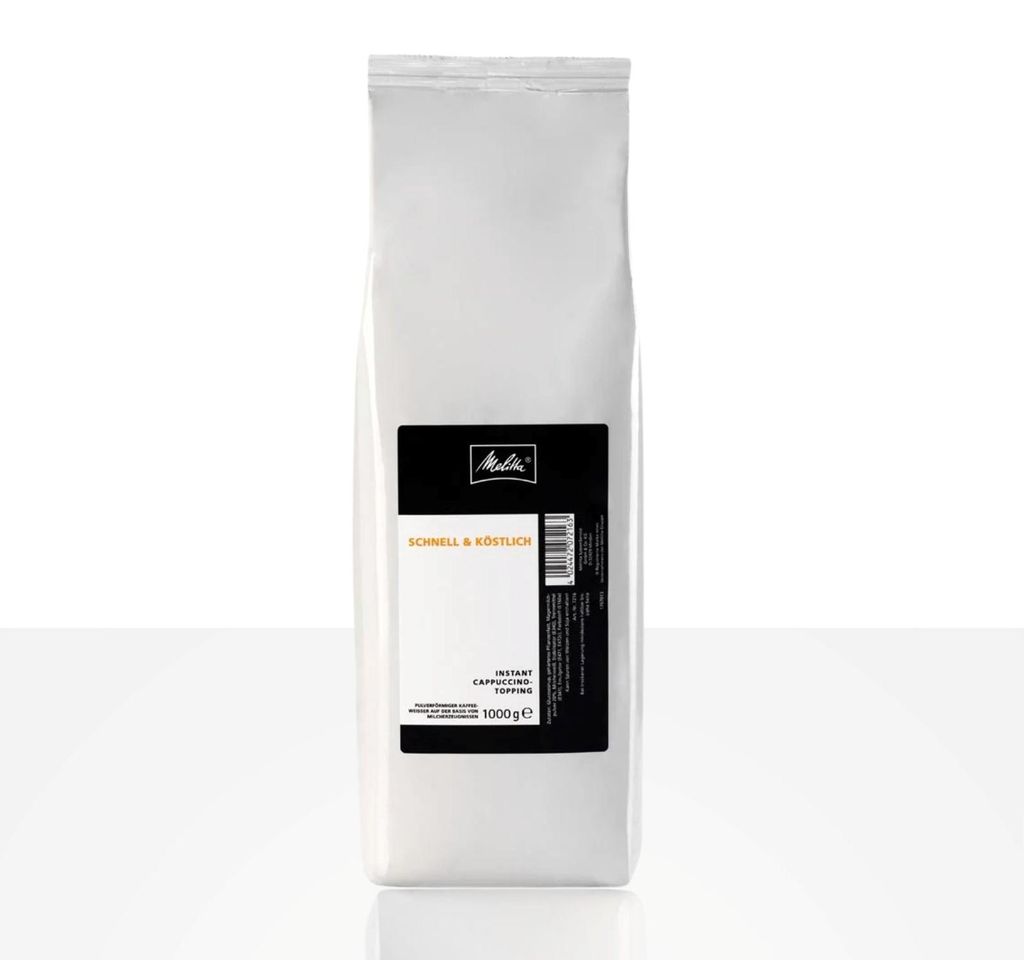 Melitta Instant Cappuccino Topping Milchpulver 1kg, für Automaten
