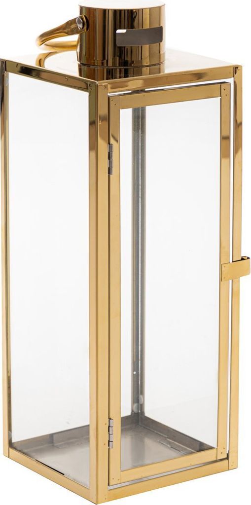 HOMLA TONDO Gold-Laterne 18x18x50 cm