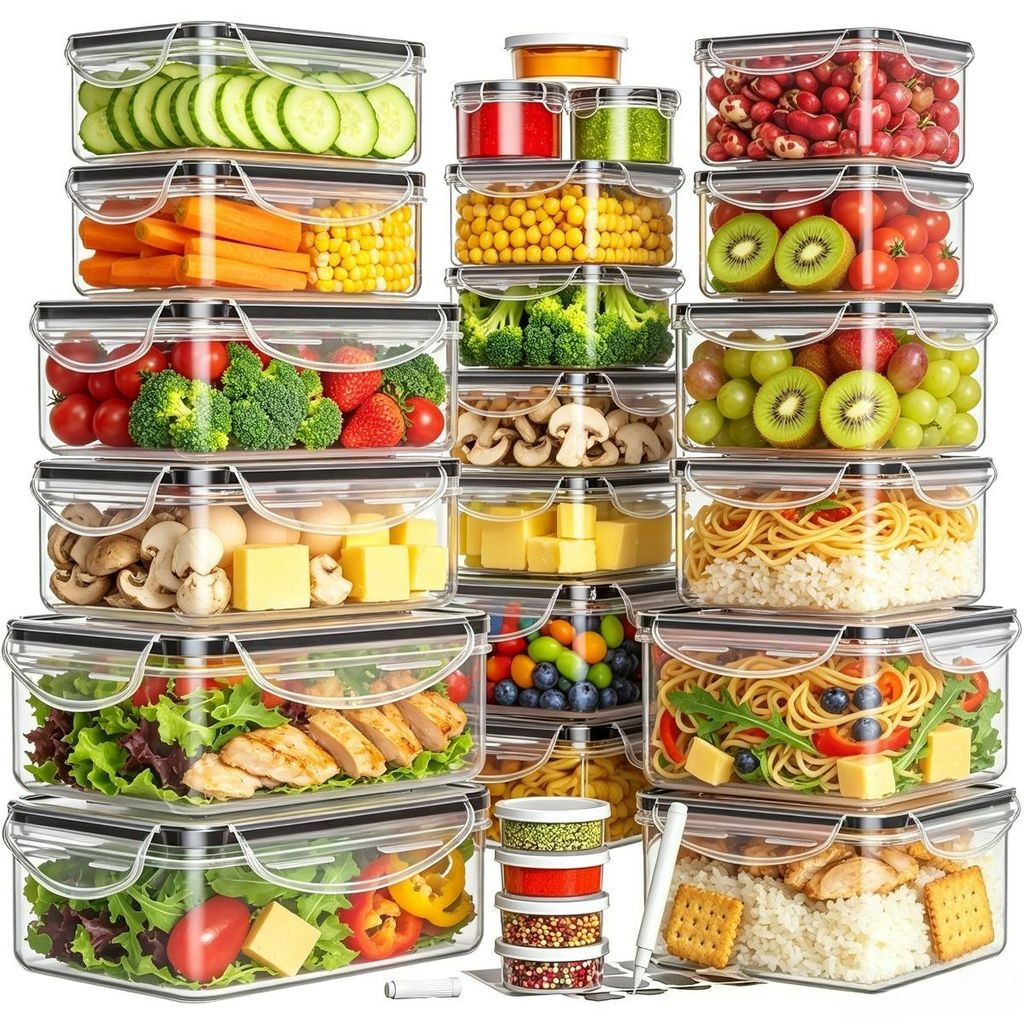 40Stk Frischhaltedosen mit Deckel,Meal Prep Produktbild 
