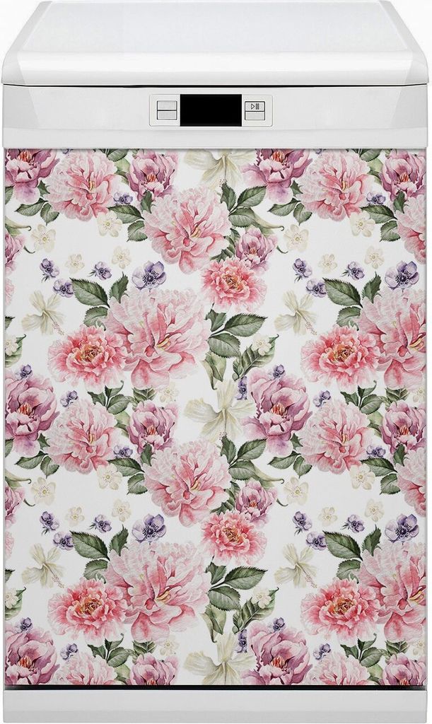 Magnet Folie für Geschirrspüler Magnete Geschirrspüle Magnet für Spülmaschine 45x80 cm Nachbildung - Kunstblumen