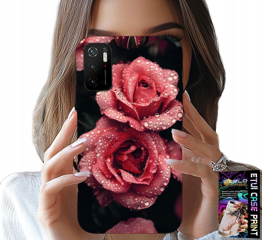 Fall Für Xiaomi Poco M3 Pro 5G - Schöne Rosa Rosen, Florale Muster, Fall
