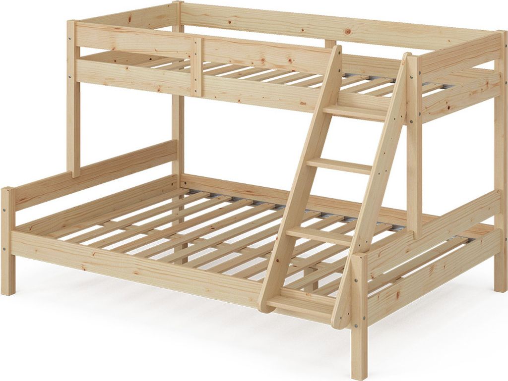 Patrová postel Vitalispa Everest Přírodní dřevo 140x200 / Obrázek produktu 