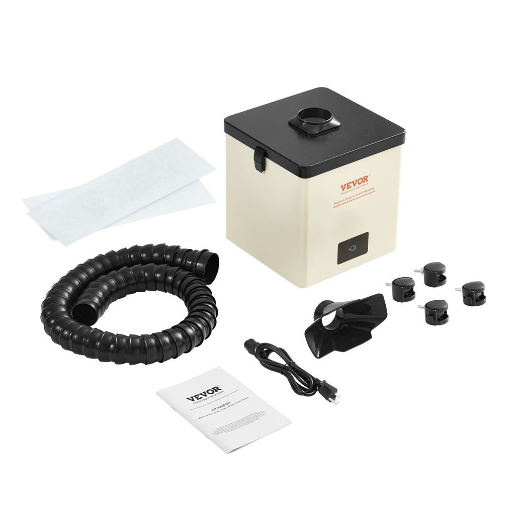 VEVOR Lötrauchabsaugung 100W Schweißrauchabsauger 240 m³/h Mini Desktop Lötrauchabsorber 5800U/min 3-Stufen-Filter Lötrauch Absaugung für Lö...