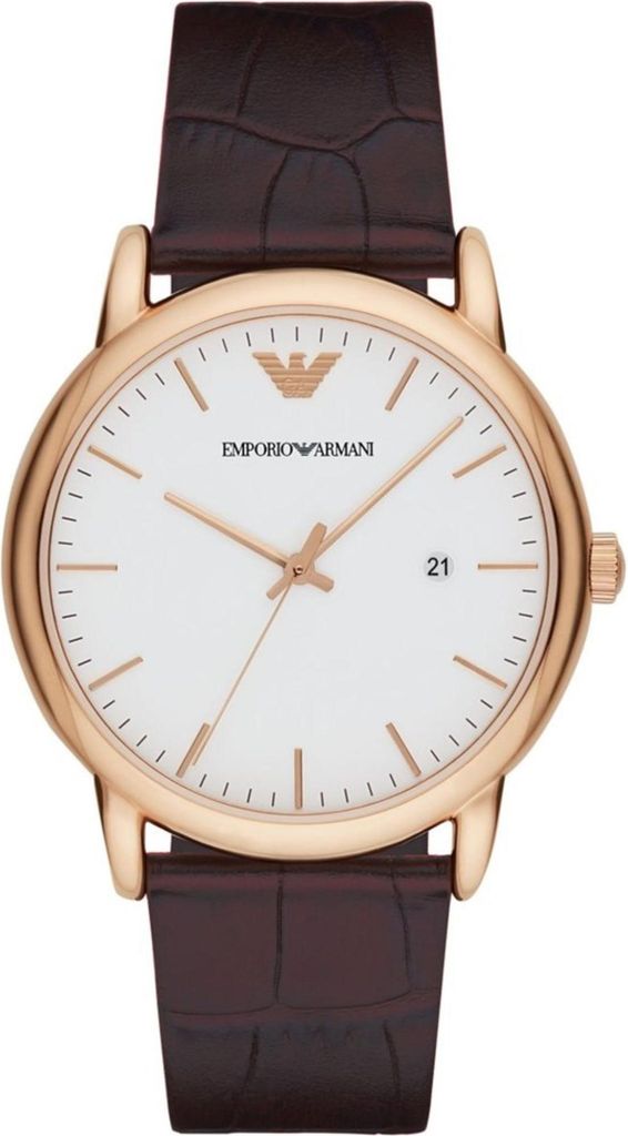 Emporio Armani 3 ZEIGER AR2502 Herrenarmbanduhr Design Produktbild 