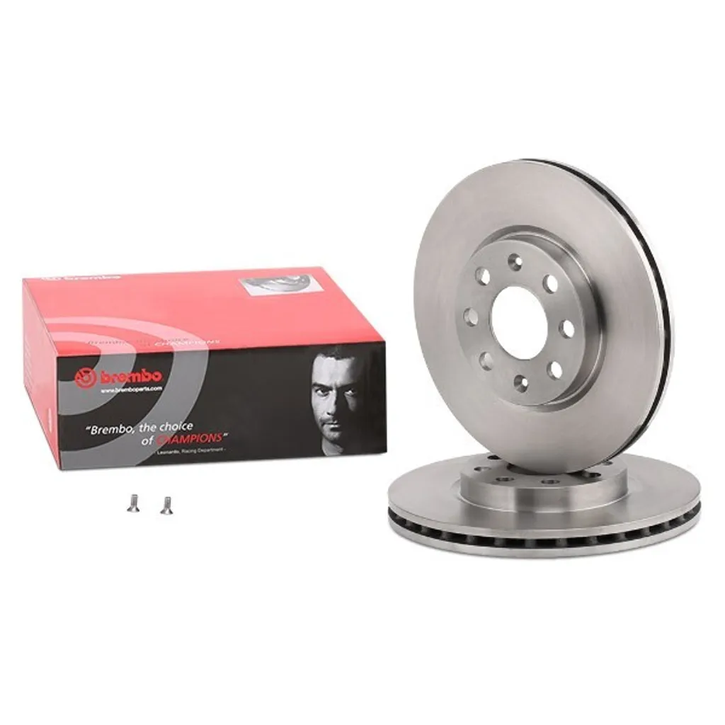 2 Disques BREMBO 09.5843.34 avant contre vibrations et bruits freinage