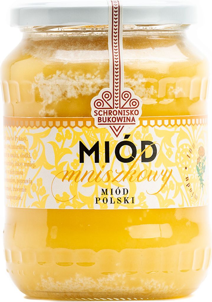 Miód mniszkowy 700ml/1kg - Schronisko Bukowina Zdjęcie produktu 