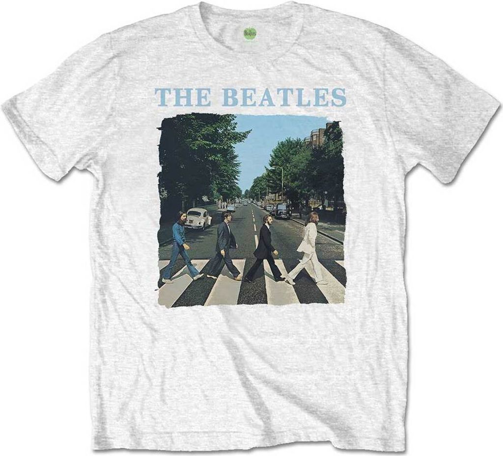 The Beatles - T-Shirt Logo für Kinder RO426 (128) (Weiß)