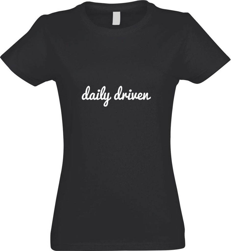 Kiwistar - T-Shirt tailliert - Damen - Graphit - Daily Driven - mit Motiv Bedruckt - Funshirt Design - Sport - Freizeit - Damen - M