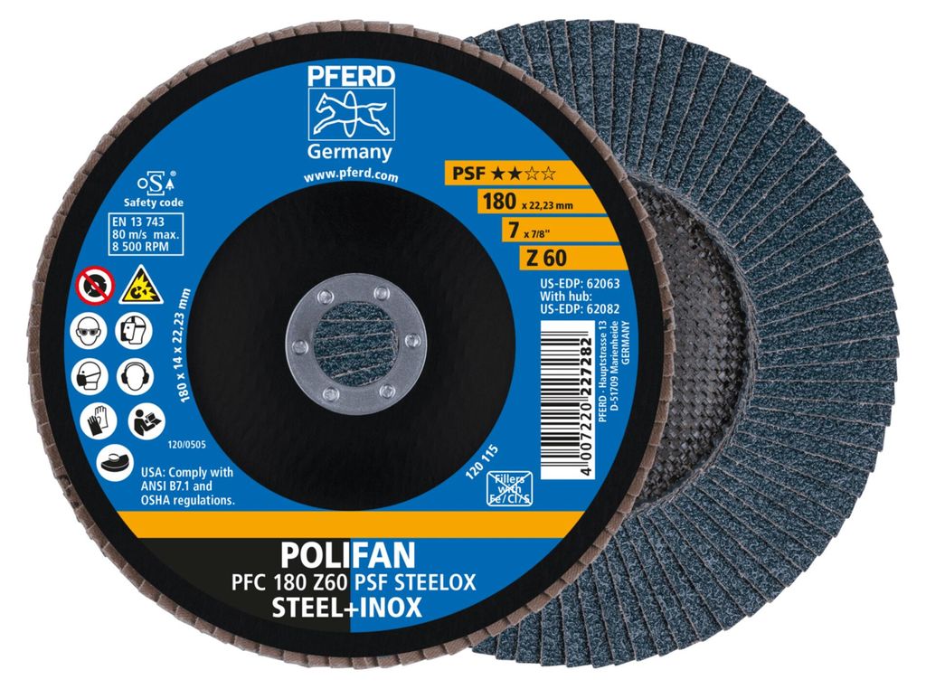 PFERD 67766185, 18 cm, 8500 RPM, 60 g, 10 Stück(e)
