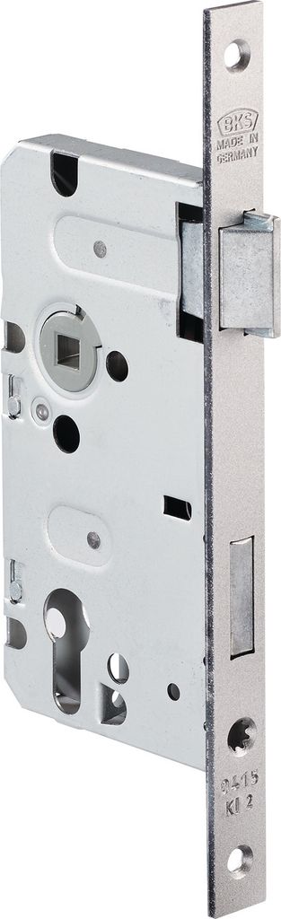 BKS Zimmertür-Einsteckschloss nach DIN18251 0415 Kl.2 PZ Dorn 55mm Entfernung 72mm käntig V2A - 4150006