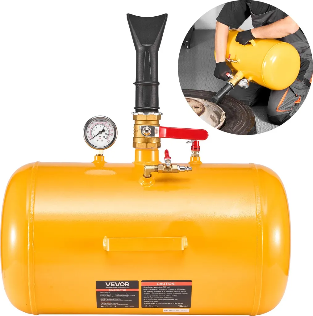 Outil Démontage Talon de Pneu Difficile Canon Air 0,8 MPa VEVOR Pro