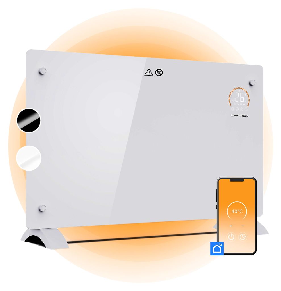 Johannson Heizung - Aurora - Smart Heat Panel - White Produktbild 