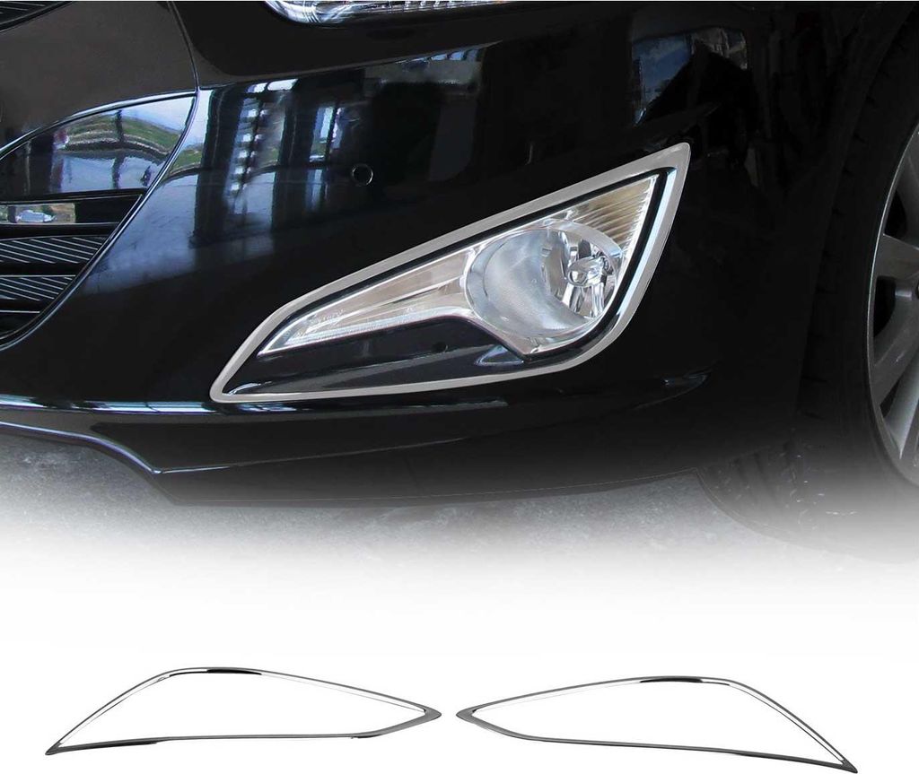 Nebelscheinwerfer Rahmen Umrandung für Hyundai i40 Wagon 2012-2021 Edelstahl 2x