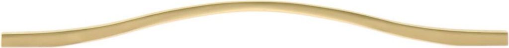 Estamp Möbelgriff Fluid LA 192/244, geschwungener Designer Griff für Kommoden und Küchenschränke, Zinkdruckguss gold matt