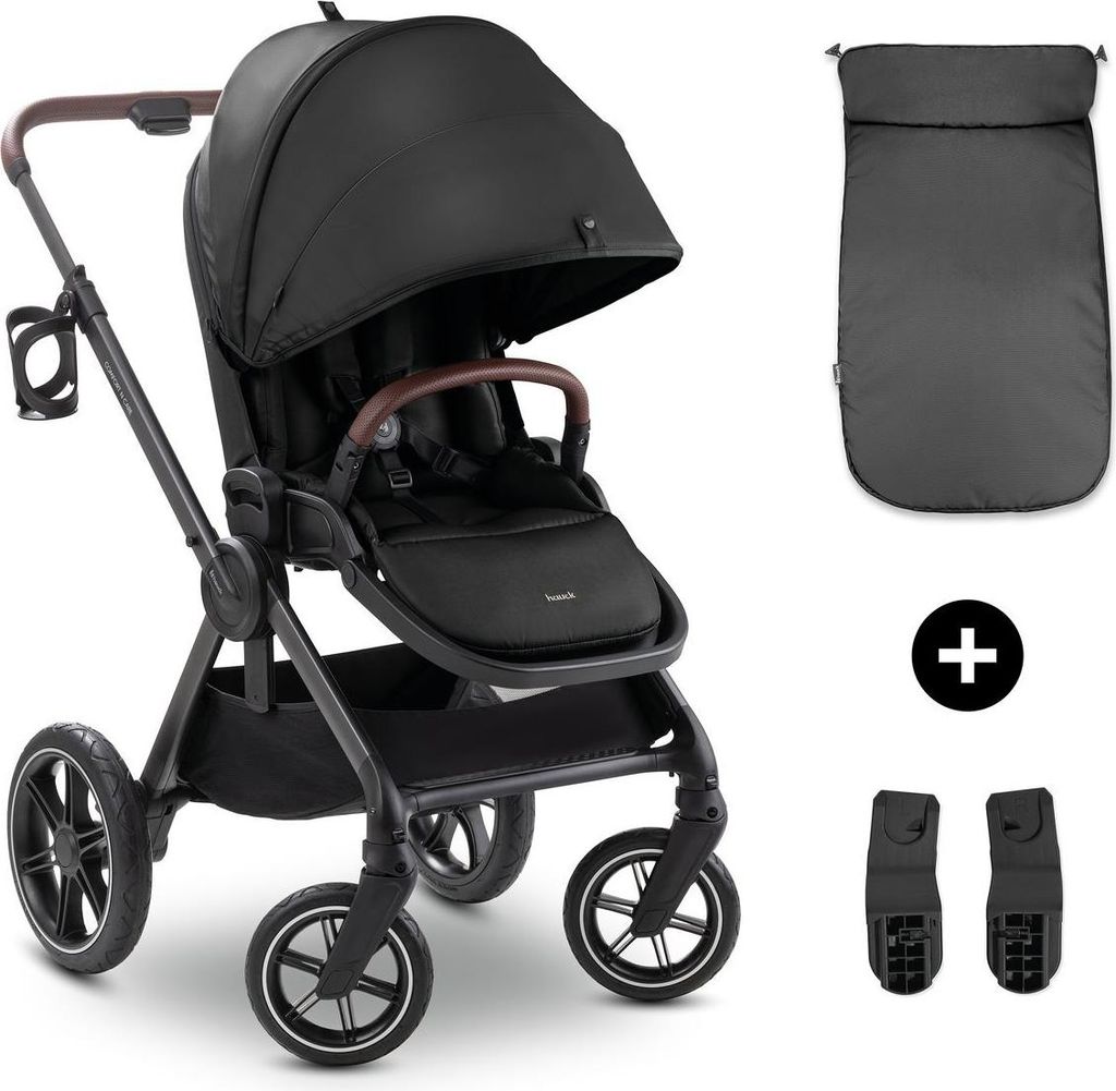 Hauck Buggy Comfort N Care inkl. Beindecke & Babyschalenadapter