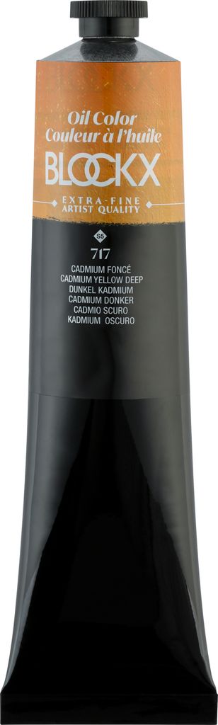 Blockx Ölfarbe, Kadiumgelb dunkel - Tube 200ml - Kadmium dunkel 216717BXC
