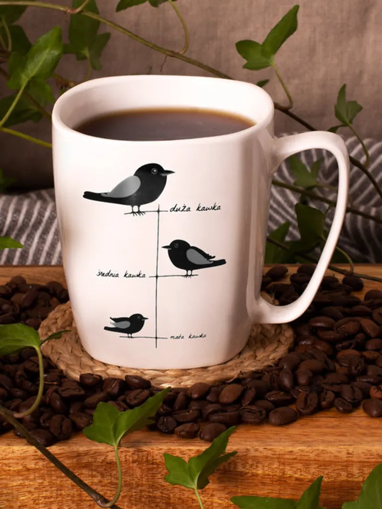 Tasse à café blanche en céramique anti-tache - Mug durable sans BPA 350ml