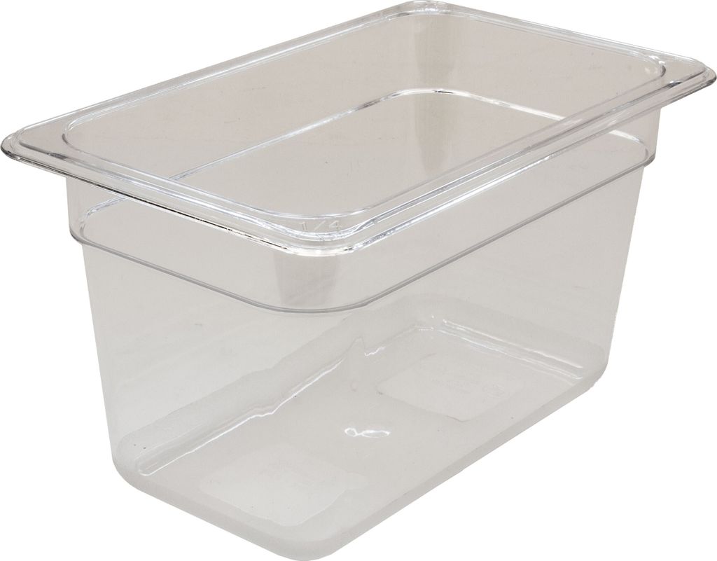 AcMax Gastronormbehälter GN 1/4 Polycarbonat GN-Behälter 4 Liter Tiefe 150mm Kunststoff
