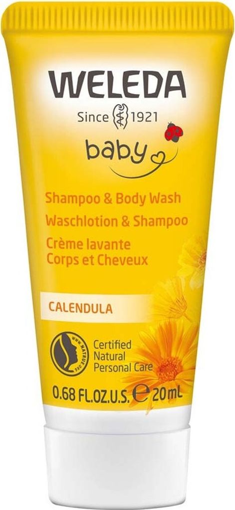 Weleda Calendula Waschlotion & Shampoo 20 ml Produktbild 