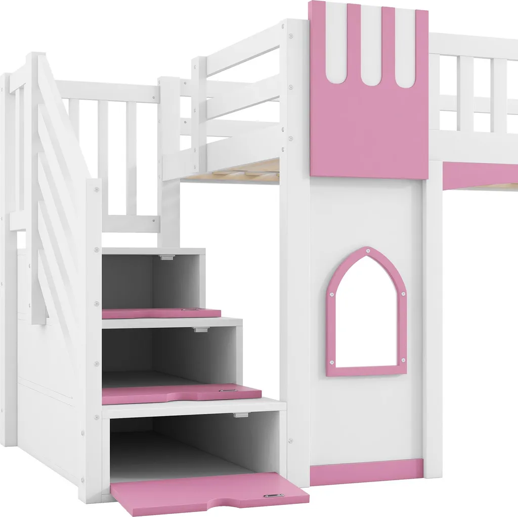 Lit combiné gain de place 90x200 cm pour optimiser une petite chambre