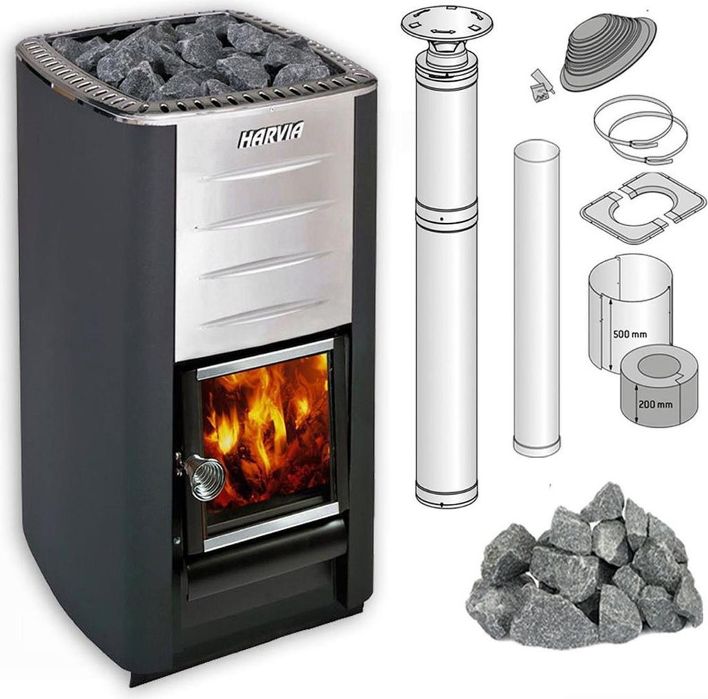 Kit poêle de sauna Harvia M3 avec pierres et système de Image du produit 