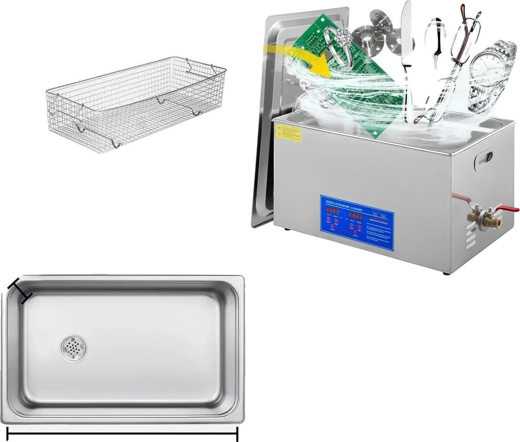Ultraschallreiniger, Tiefenreinigungsleistung, Benutzerfreundliche Bedienung, 22L JPS-80A