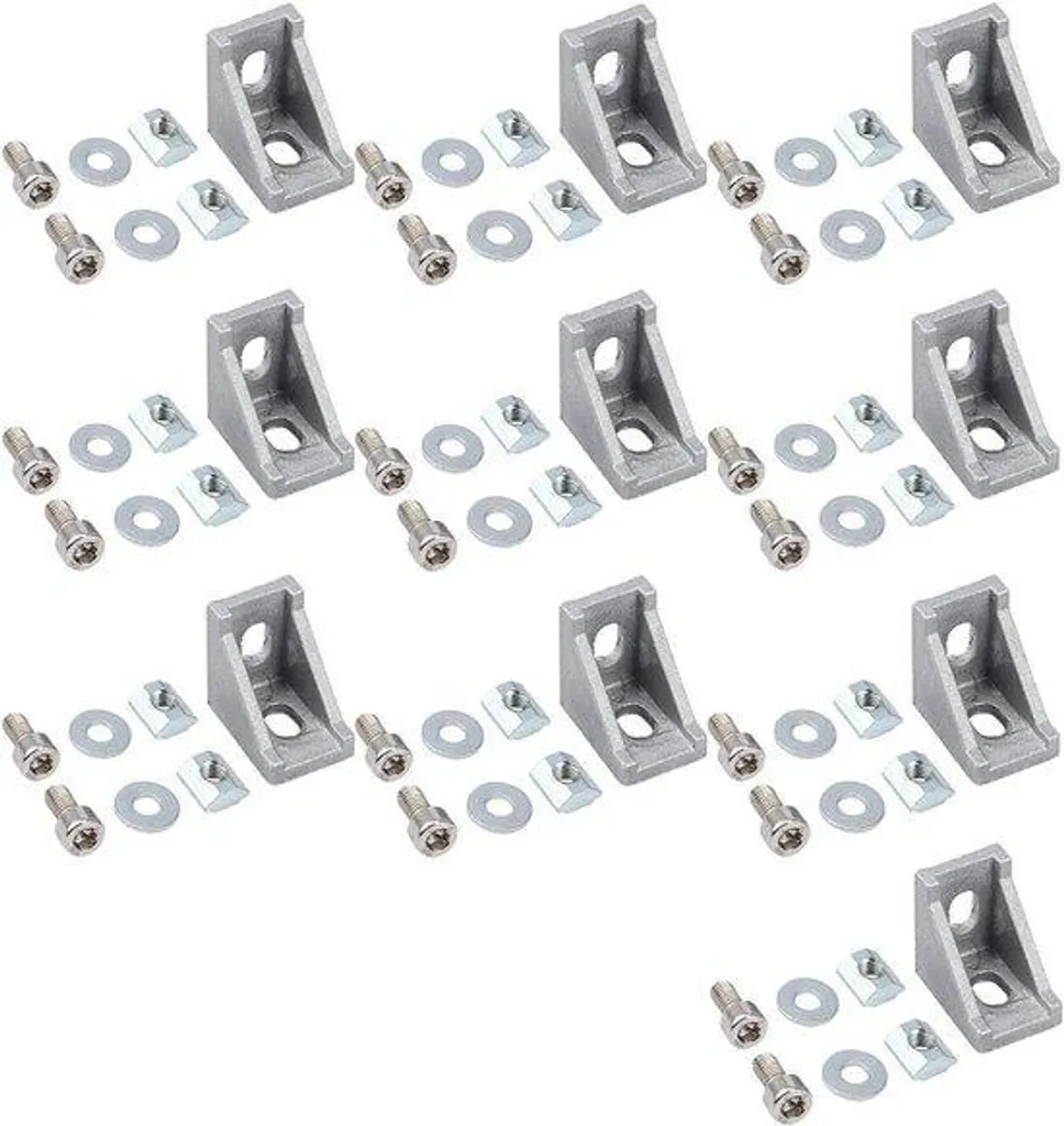 Fixation Murale pour Profilé 3030 : Supports de Grille Robustes x20